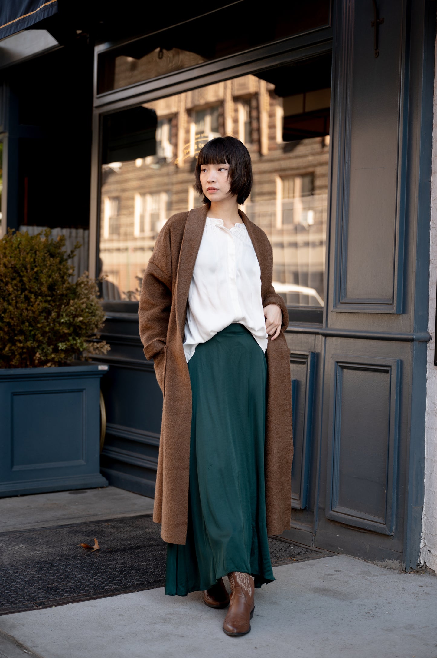 ANNIE LONG SKIRT 百搭絲質長裙