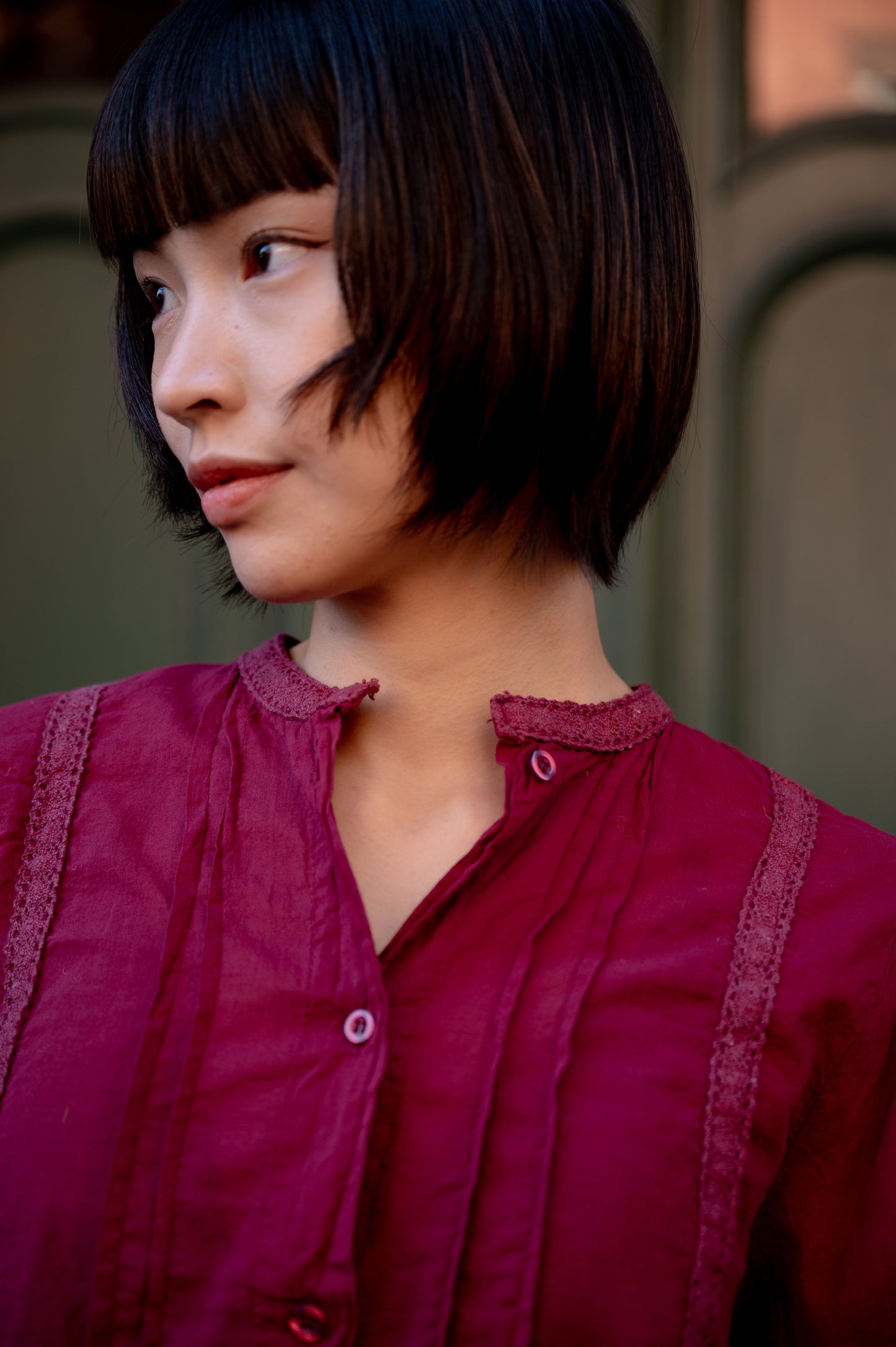 DAISY BLOUSE 蕾絲布襯衫上衣
