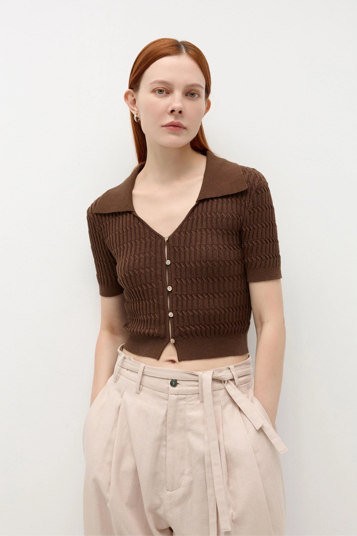 SLIK COTTON TEXTURED SHIRT