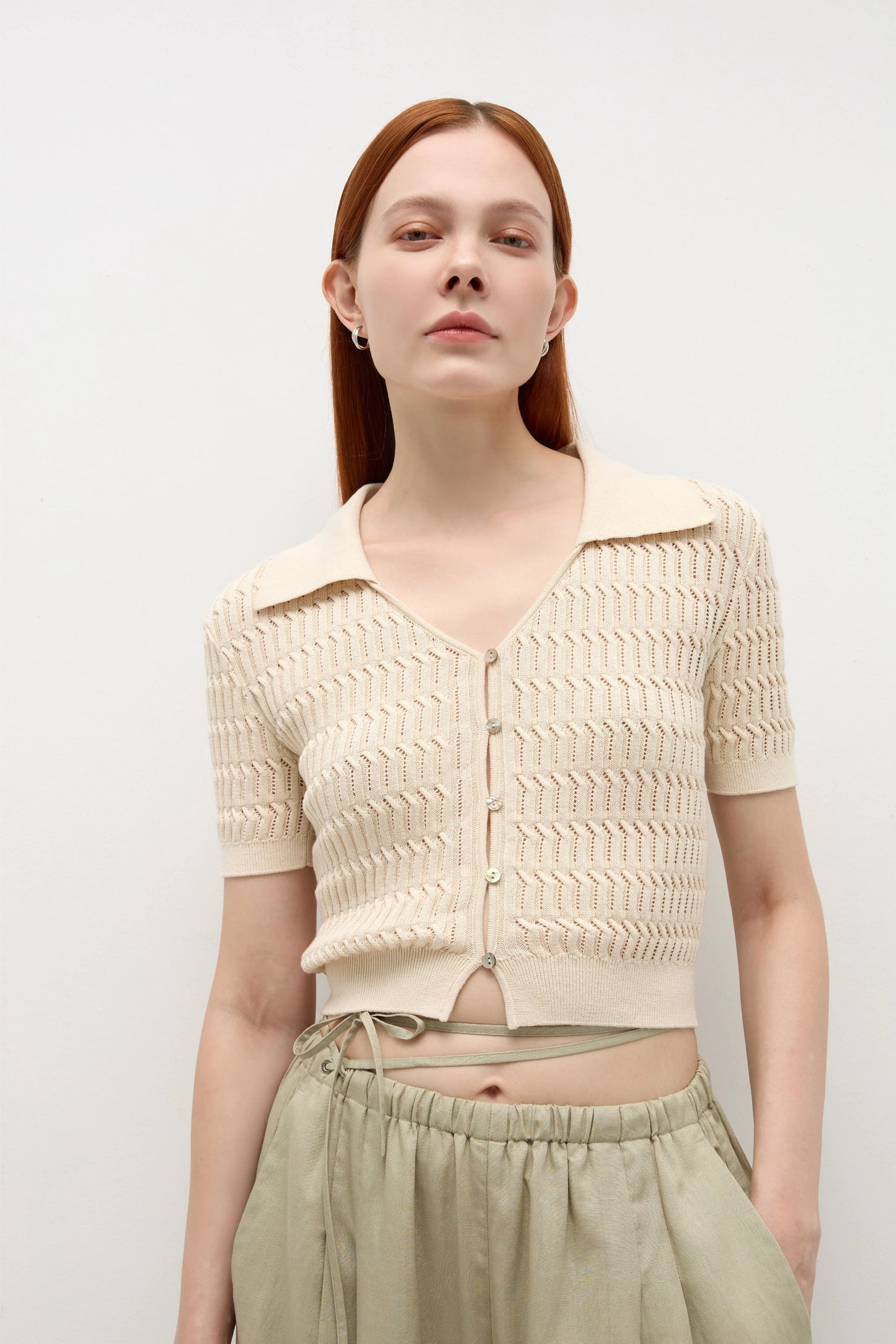 SLIK COTTON TEXTURED SHIRT