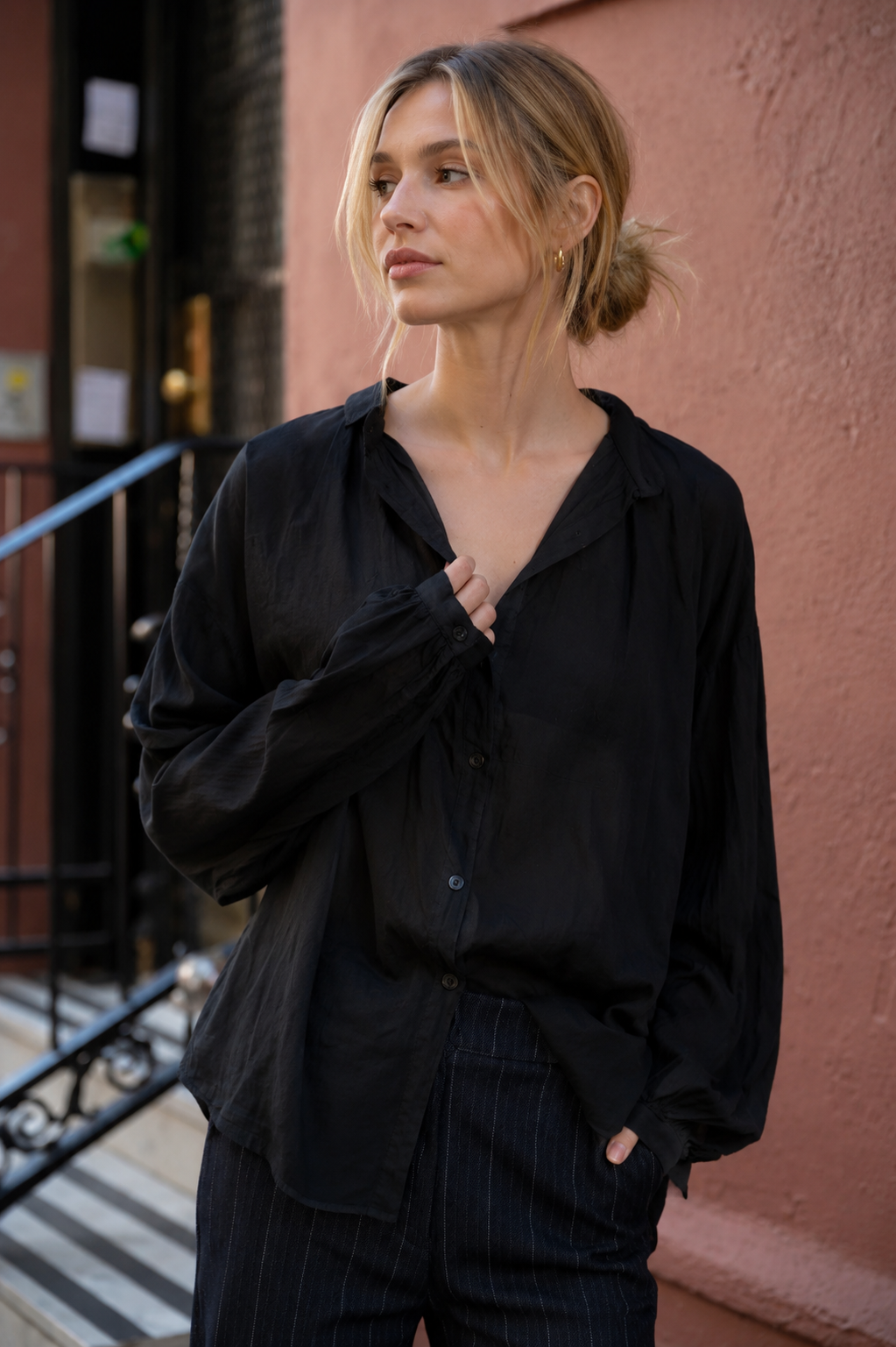 ADELE LINEN BLOUSE