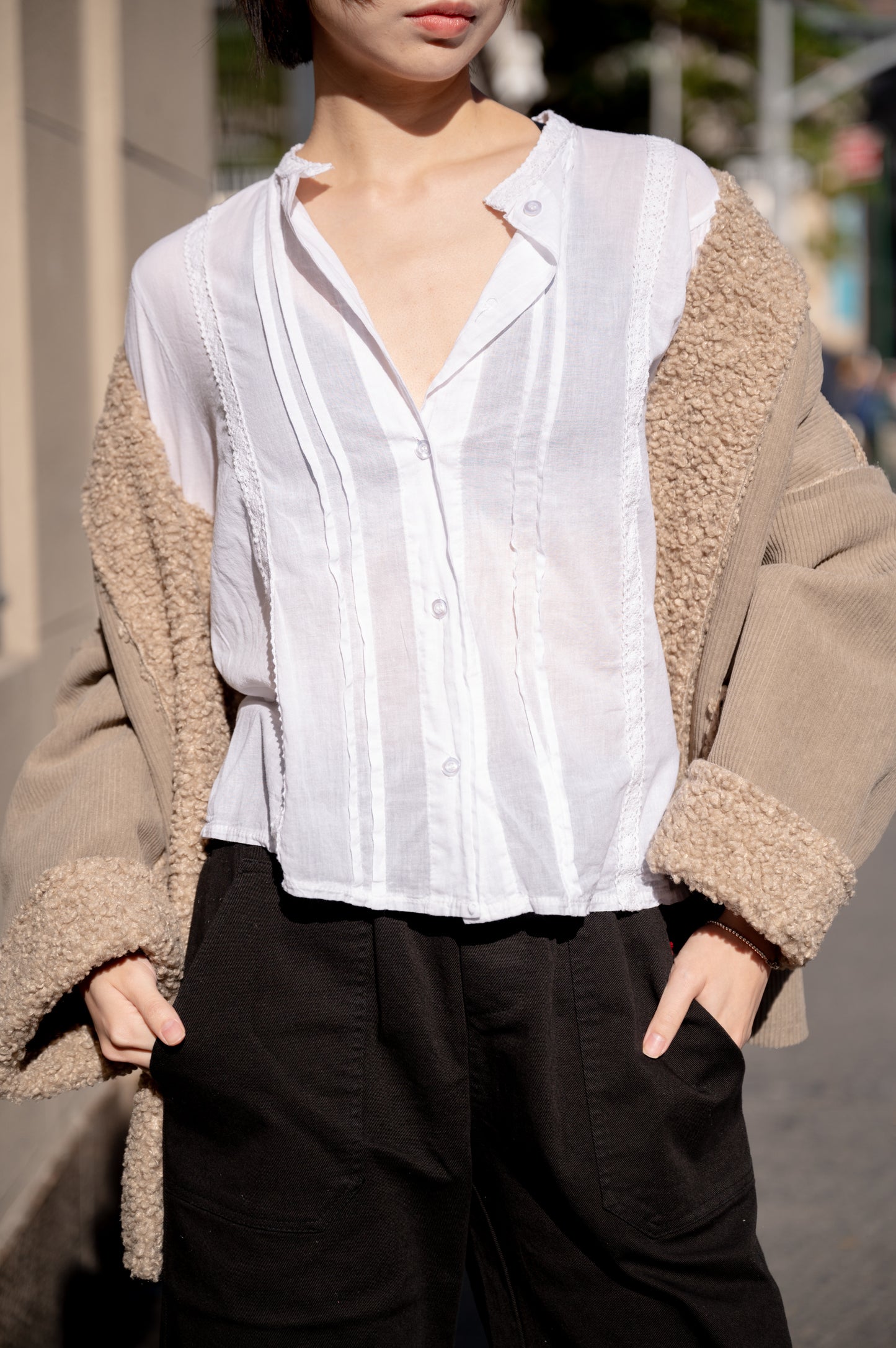 DAISY BLOUSE 蕾絲布襯衫上衣