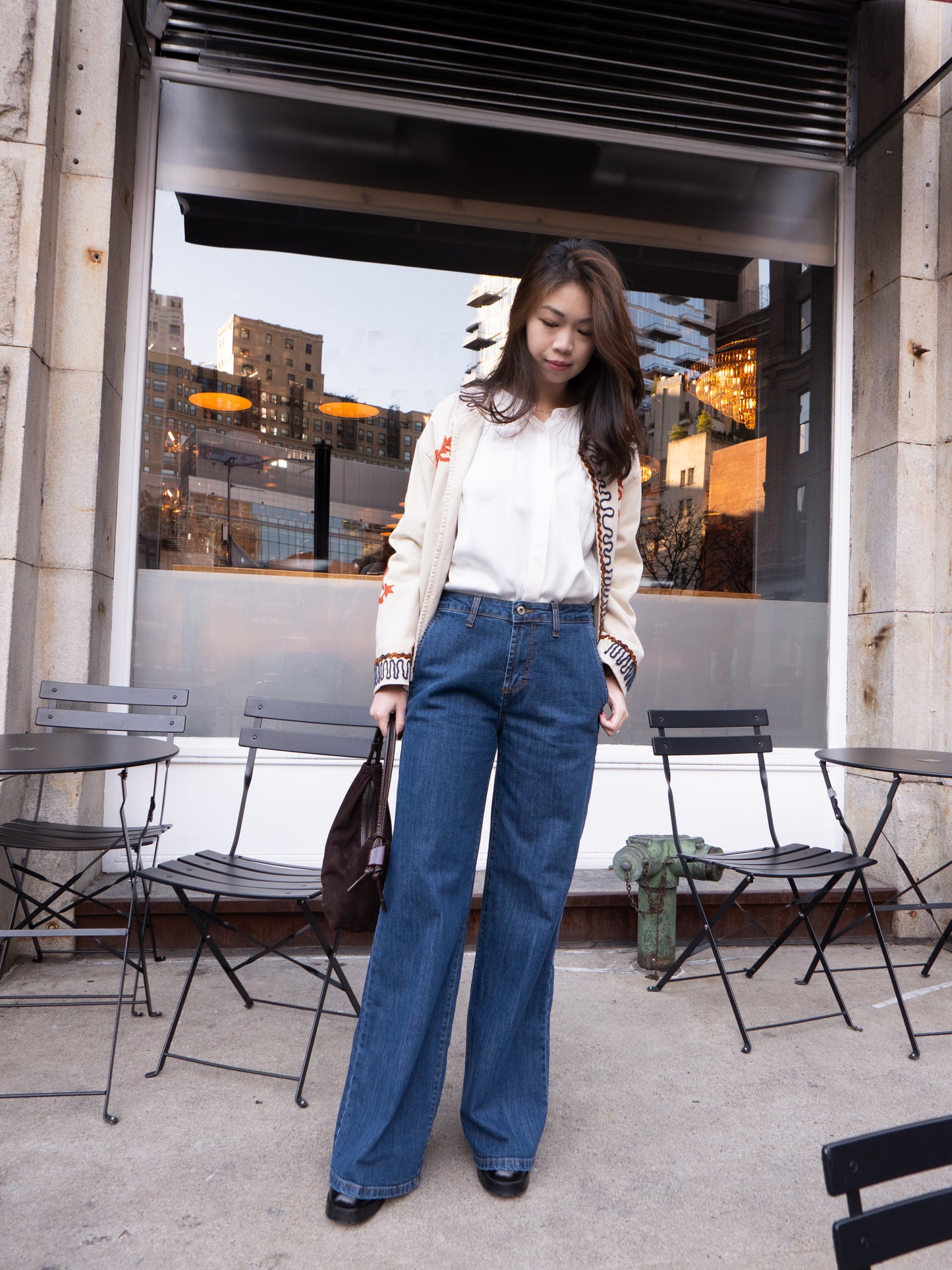 ELEANOR DENIM PANT 微喇叭牛仔長褲