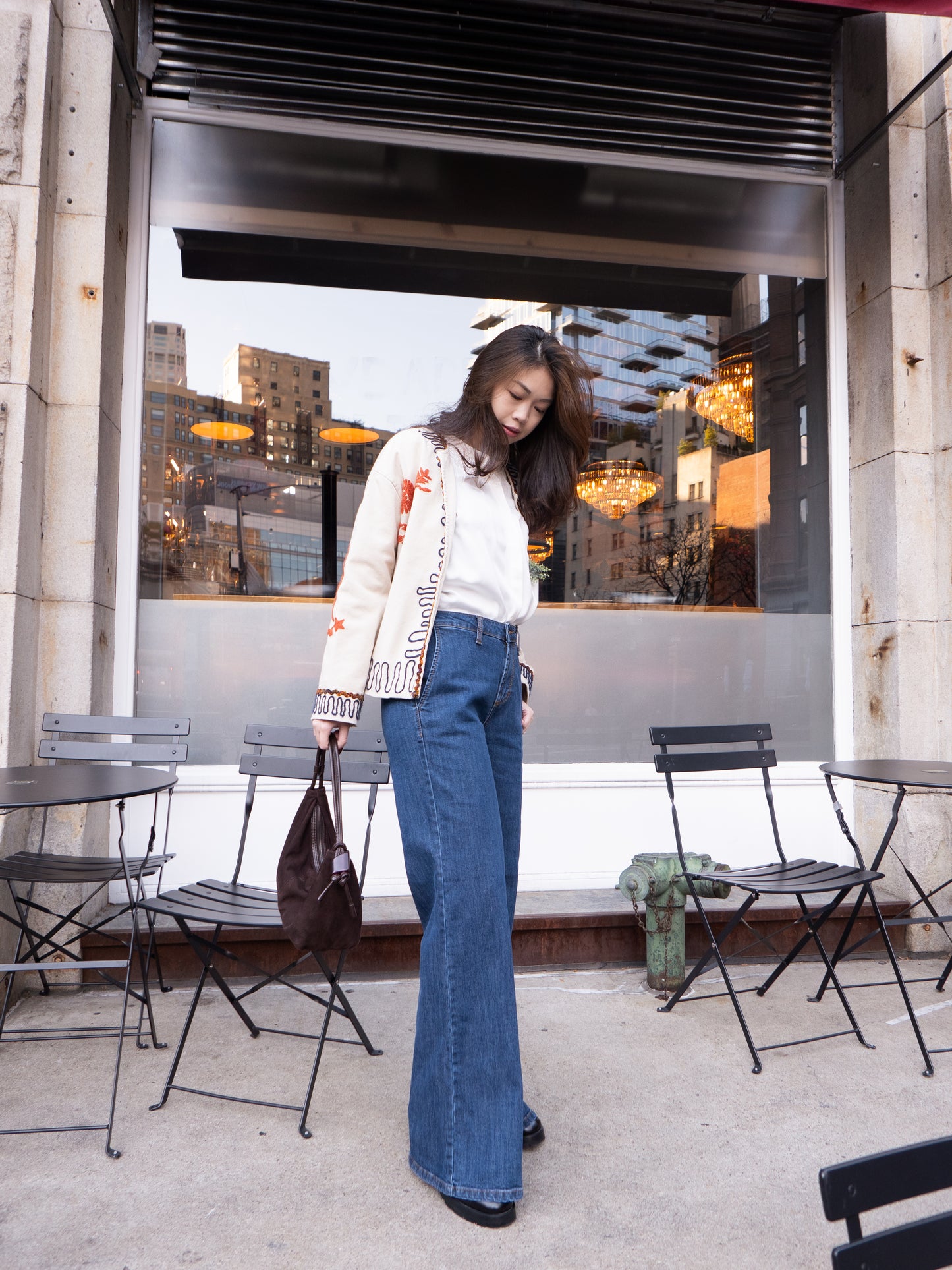 ELEANOR DENIM PANT 微喇叭牛仔長褲