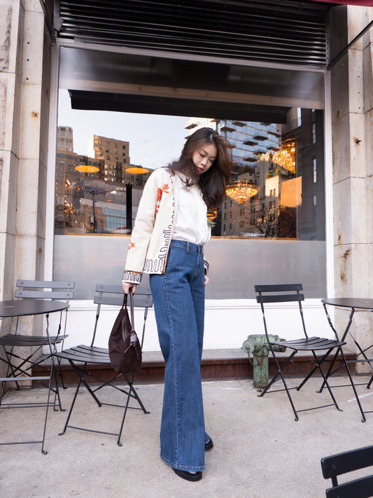 ELEANOR DENIM PANT 微喇叭牛仔長褲