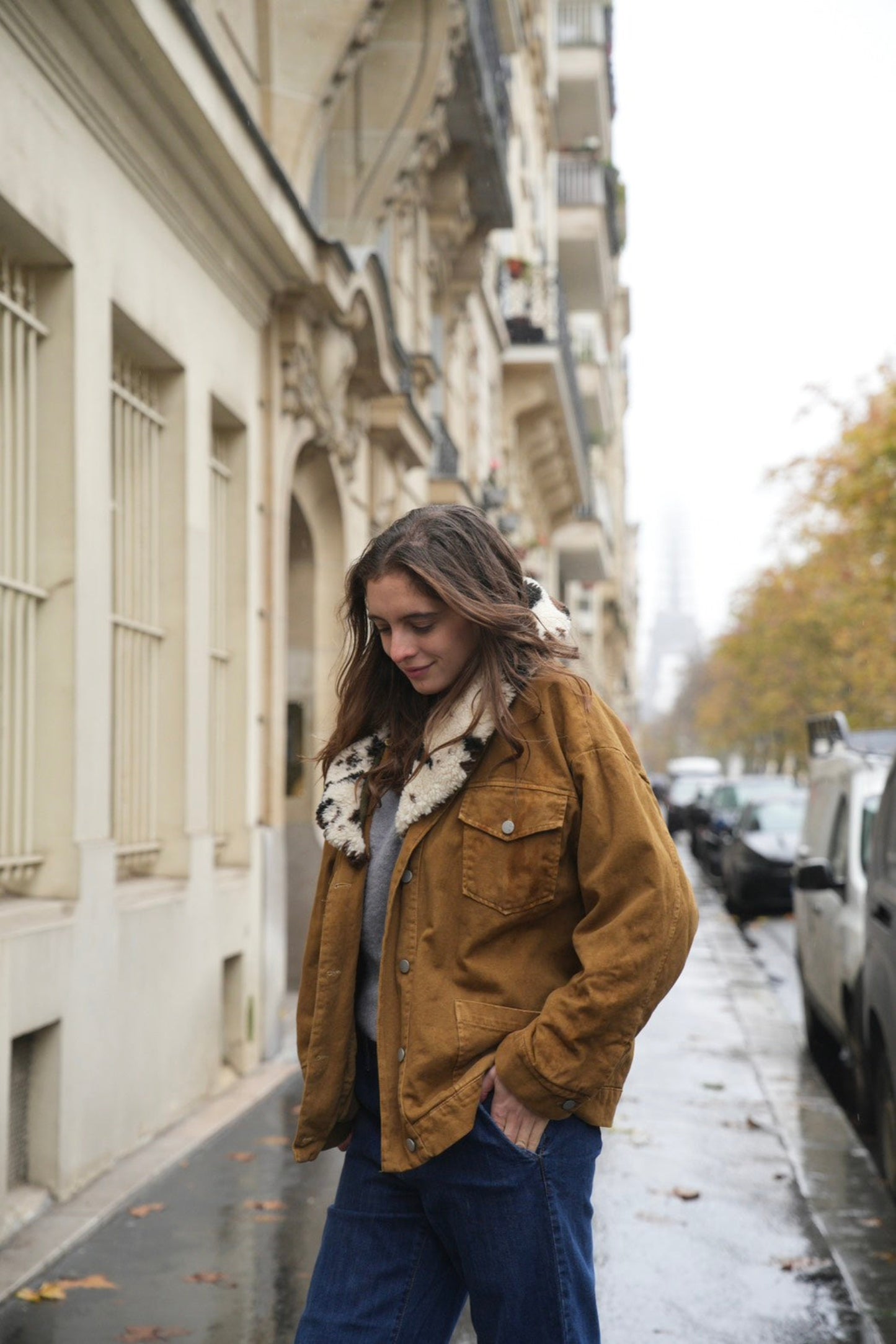 MASA JACKET 毛領燈芯絨外套