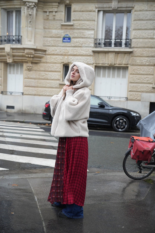 ARLIANA JACKET 連帽皮草短版俏皮外套