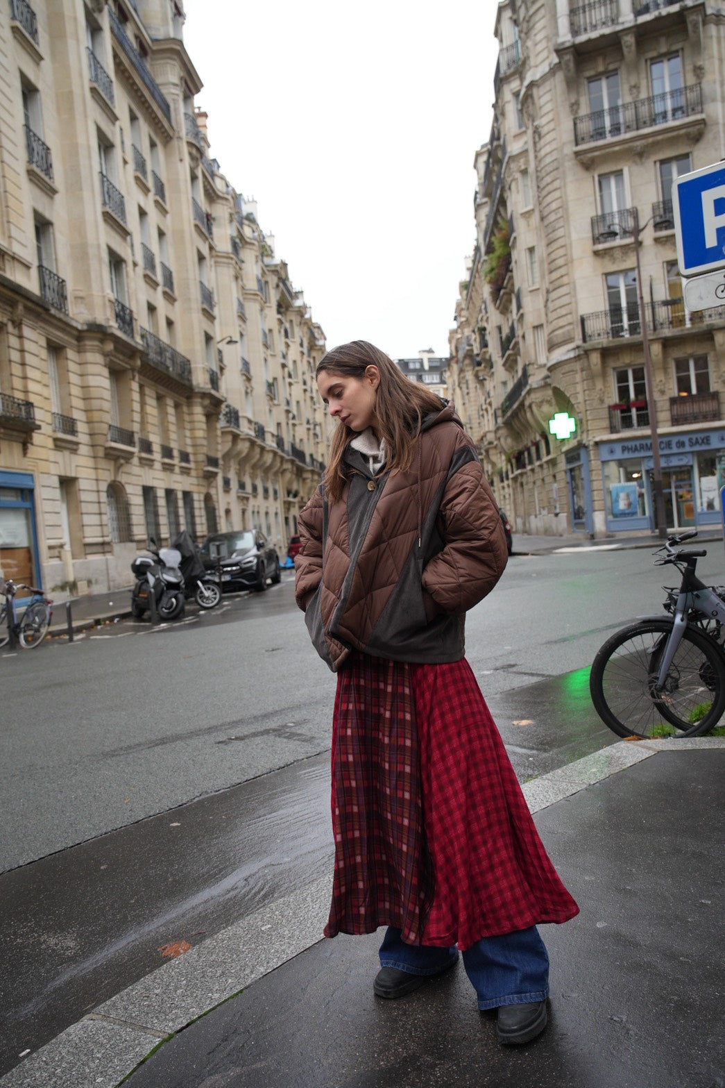 PATTY JACKET 輕羽絨拼接連帽外套