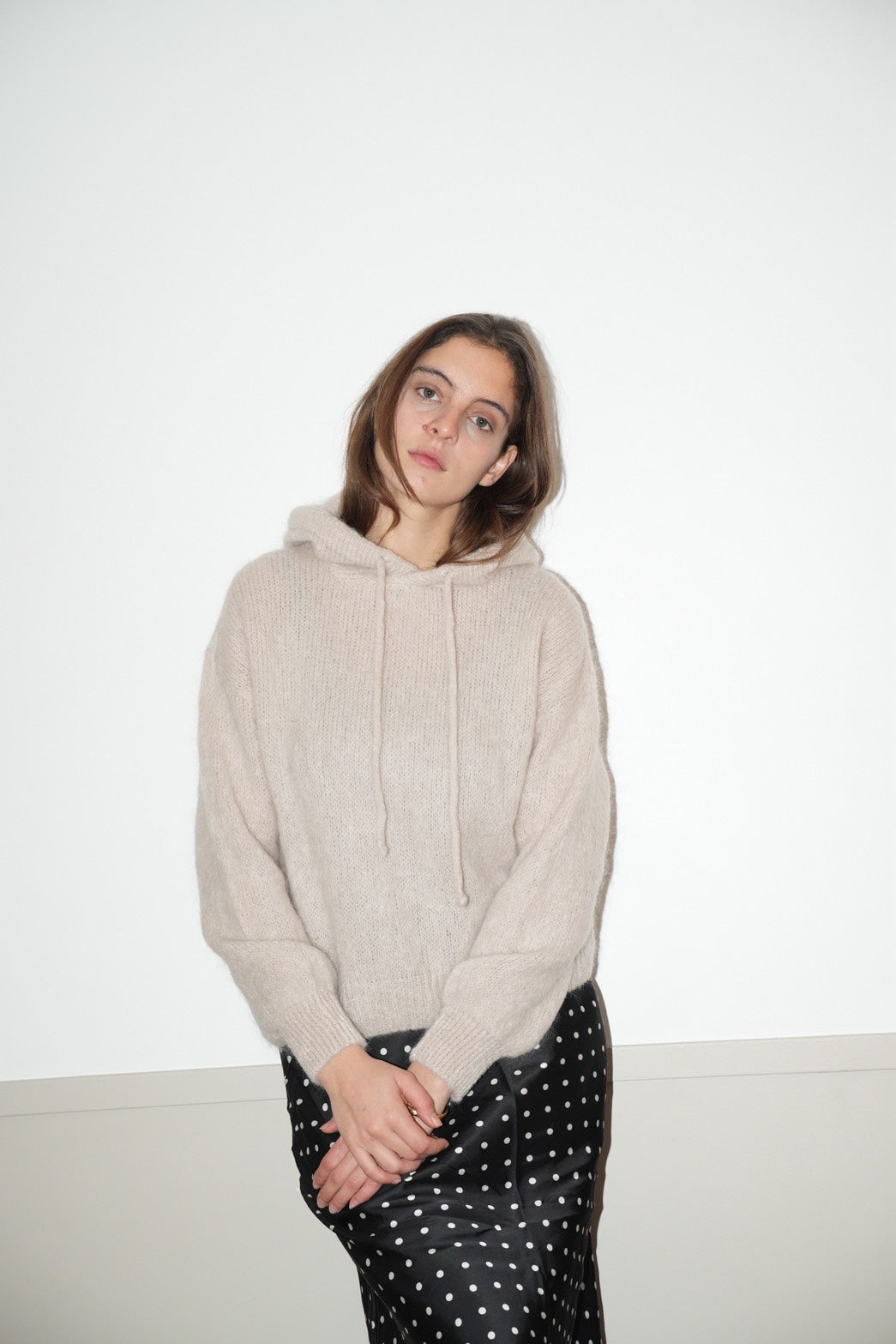VALERIA SWEATER 羊毛混紡連帽針織毛衣