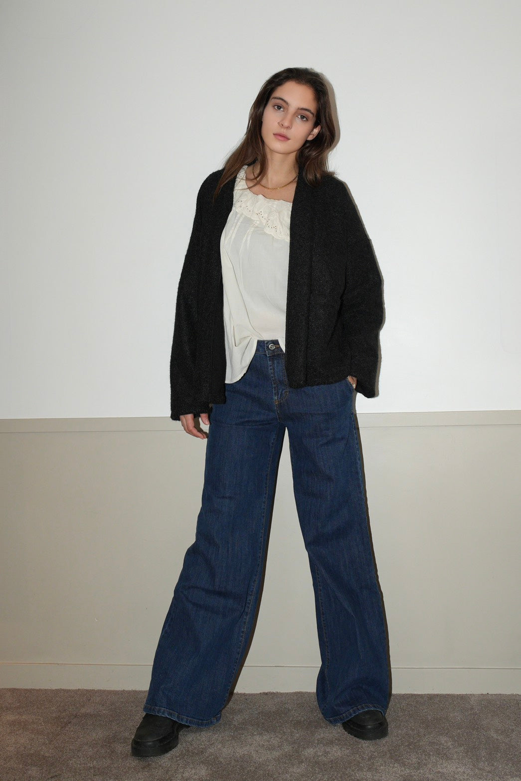 MILLIE SHIRT 復古蕾絲拼接上衣