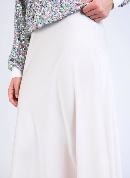 JANIALY FLOWY LONG SKIRT 優雅氣質長裙
